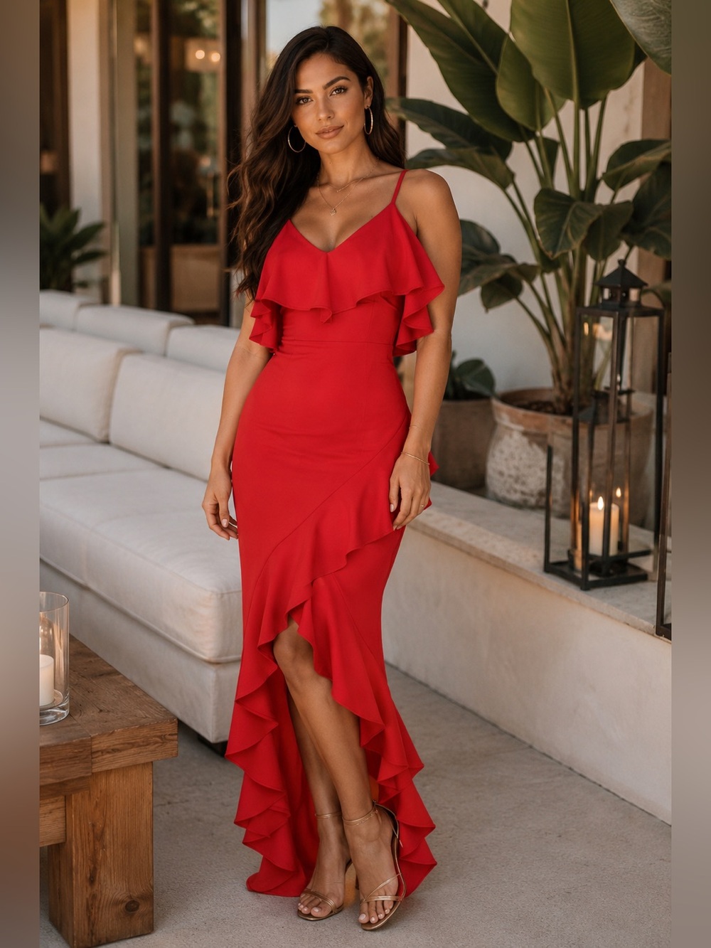 Fashion Nova Inevitable Maxi Dress Medium NWT